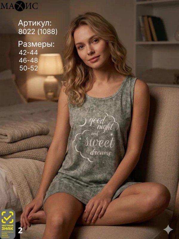 8022 Сорочка жен. (п 284) 