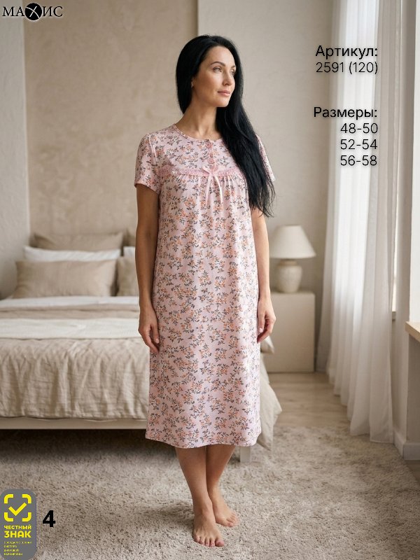 2591 Сорочка жен.(п.120)