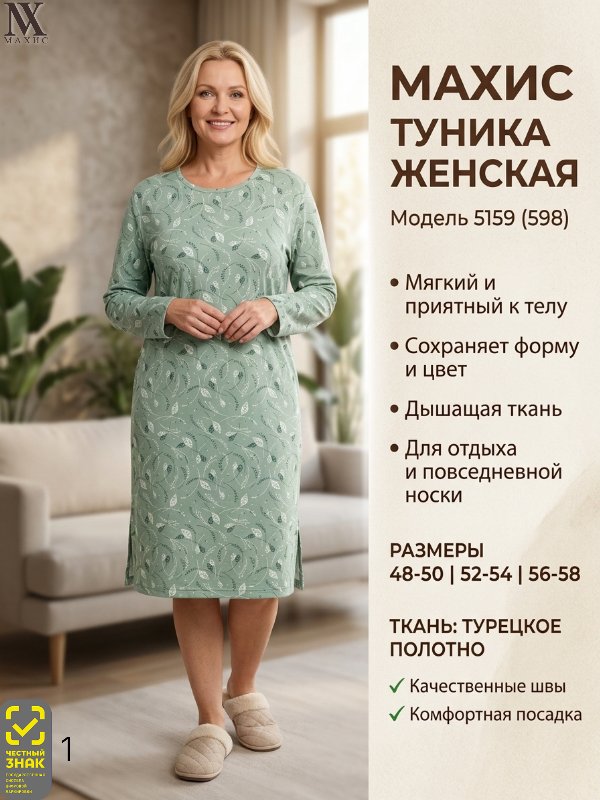 5159 Туника жен.(598)