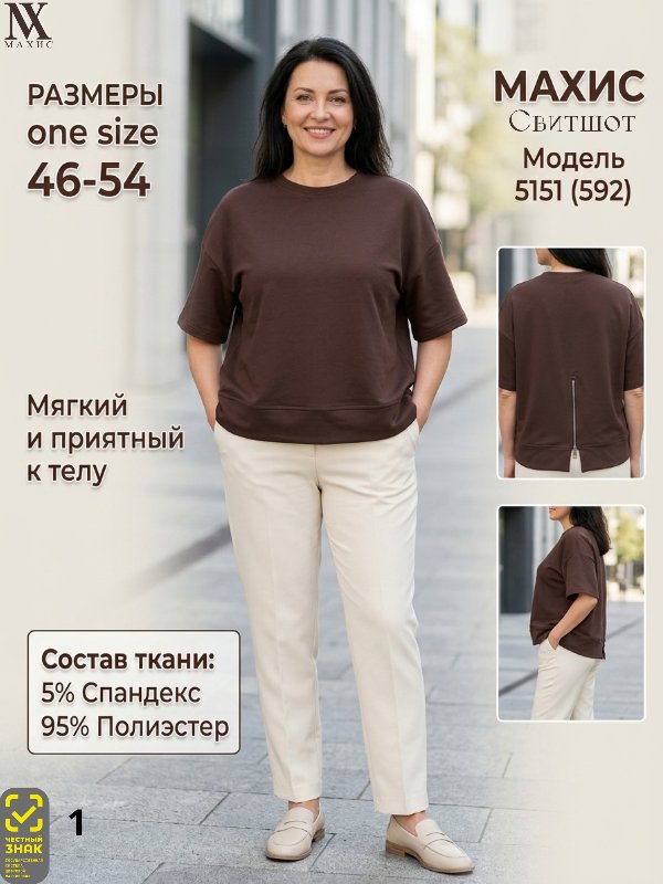 5151 Свитшот жен.(п.592)