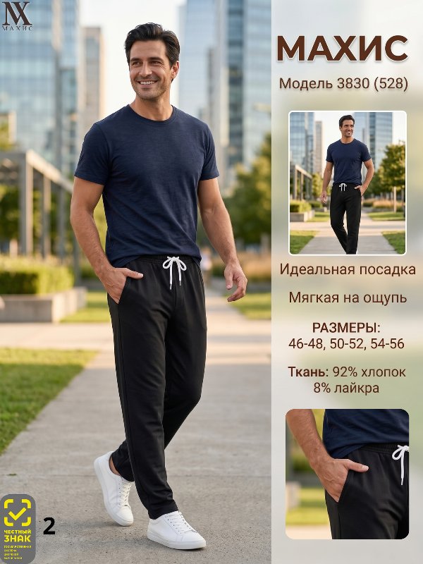 3830 Брюки муж.(528)