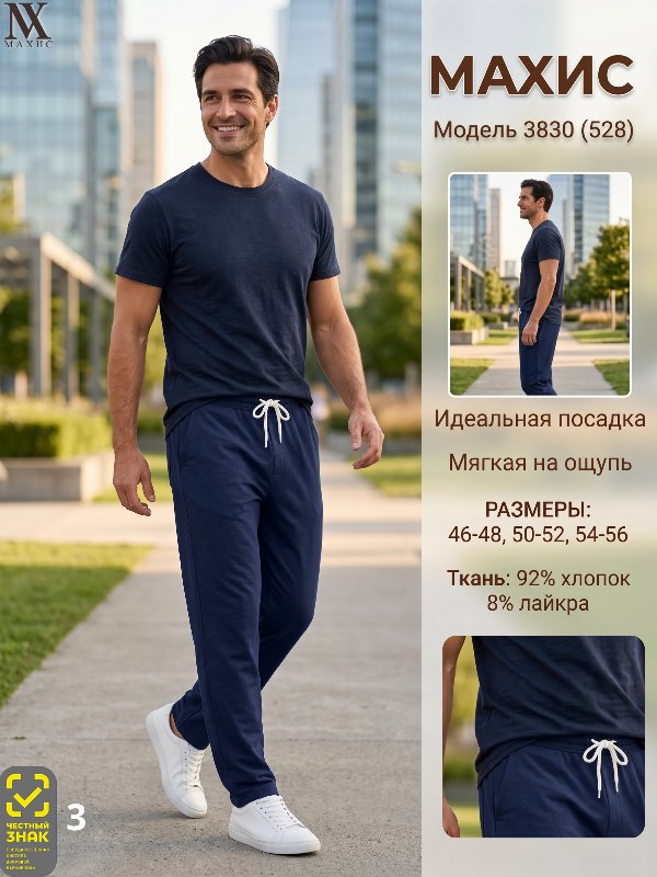 3830 Брюки муж.(528)